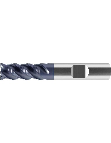 Fresa de desbastar VHM 8mm Z4 TiAlN HB tipo HR norma de fábrica FORMATO