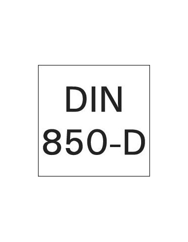 Fresa chavetero corta DIN850 HSSCo8 TiALN tipo N forma D 25,5x6mm