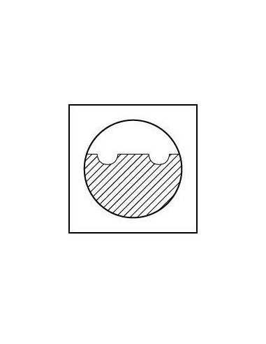 Fresa cil. front. DIN1880HSSCo8 tipo NF 40x32mm
