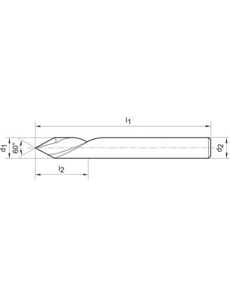 Fresa para grabar WN MDI 60grados 6,0mm