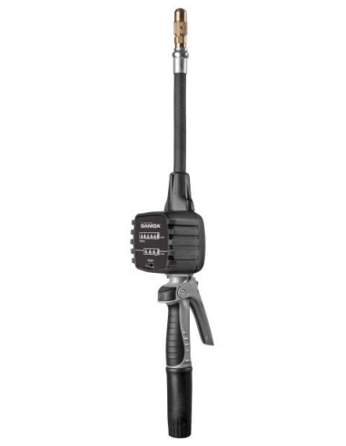 PISTOLA CONTADORA MECÁNICA ENGRANAJE OVAL MC30 OG, 30 L/MIN, LITROS, EXTENSIÓN FLEXIBLE CONFORMABLE, MANUAL 1/4 VUELTA
