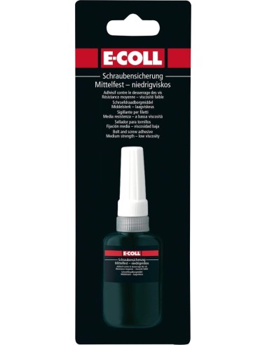 Sujeción del tornillo resistencia y viscosidad medias 10ml E-COLL