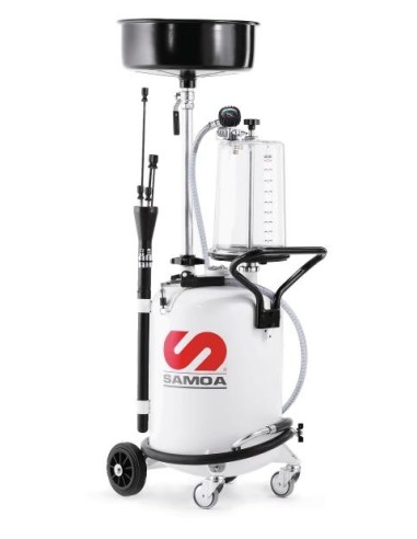 ASPIRADOR PARA ACEITE USADO COMBINADO DE SUCCIÓN Y GRAVEDAD CON PRE-CÁMARA DE VACÍO, 70 L