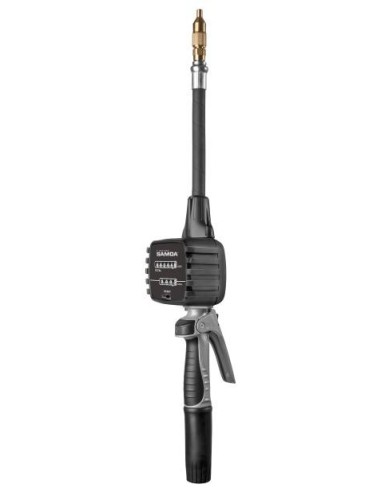 PISTOLA CONTADORA MECÁNICA ENGRANAJE OVAL MC30 OG, 30 L/MIN, LITROS, EXTENSIÓN FLEXIBLE CONFORMABLE, MANUAL 1/4 VUELTA PUNTA FI