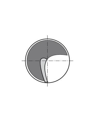 Fresa 1 diente WN HSCo5 4,0mm