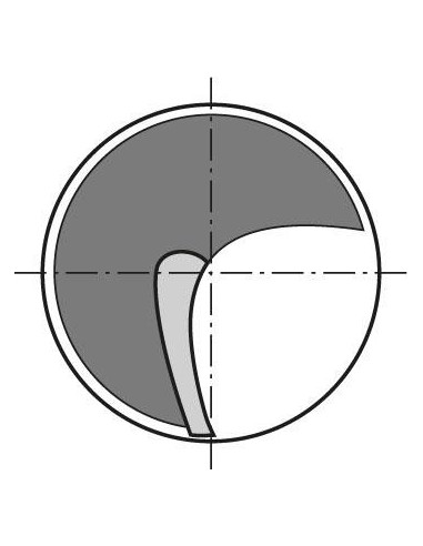 Fresa de filo único VHM 3,0mm norma de fábrica FORMAT 18mmx50m