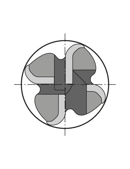 Fresa esférica VHM 2,0mm Z4 Perrox tipo H norma defábrica corta G-Mold 65 BGÜHRING
