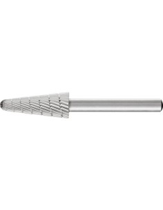 Fresa c/ mango HSS forma cono redondo L 1020 3 6mm10x20mm Pferd