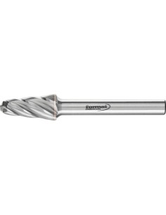 Fresa con mango MD forma cono redondo 1020 alu 6mm10x20mm