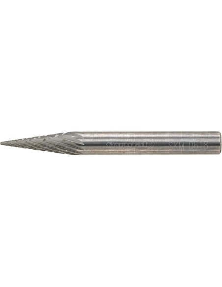 Fresa c/ mango MD forma cónica apuntada 0618 C 6mm 6x18mm