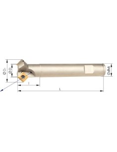 Fresa biselar 45grados Z2 refrigeración interna D16mm para SOMT09