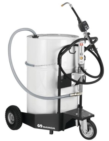 PAQUETE MÓVIL DE BOMBA NEUMÁTICA PUMPMASTER 2 - 3:1 PARA ACEITE, BIDÓN 205 L (CARRO 432814)