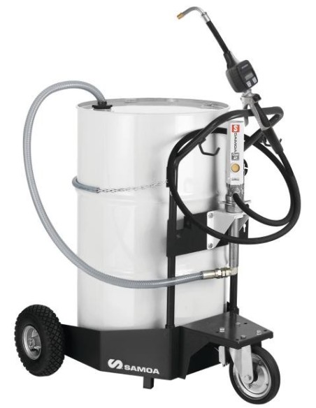 PAQUETE MÓVIL DE BOMBA NEUMÁTICA PUMPMASTER 2 - 3:1 PARA ACEITE, BIDÓN 205 L (CARRO 432814)