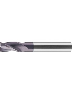 Fresa frontal VHM larga norma de fábrica TiAlN Z3vástago HA 2mm