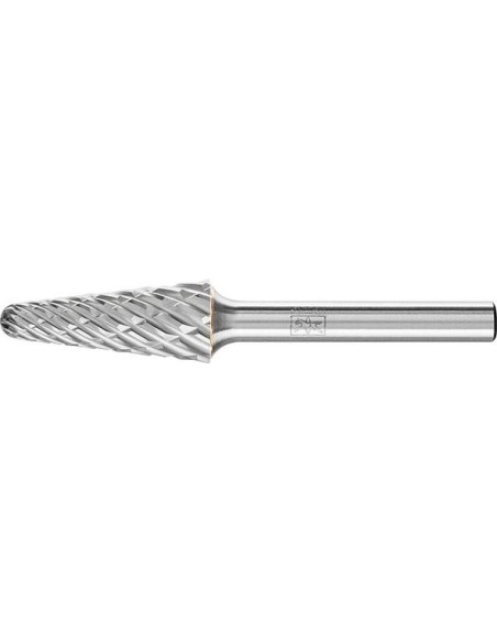 Fresa con mango MD forma cono redondo 1230 STEEL 6mm 12x30mm Pferd