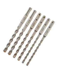 DT60302-QZ - Juego de 6 brocas SDS-Plus Ø 6 x2, 8 x2, 10 x2 (160mm)
