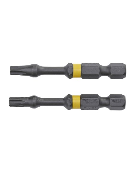 DT70537T-QZ - Puntas Torsión de Impacto 2 x T20 y adaptador magnético con bloqueo