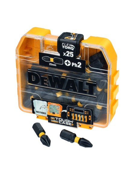 DT70555T-QZ - Juego de 25 Puntas Ph2 25mm