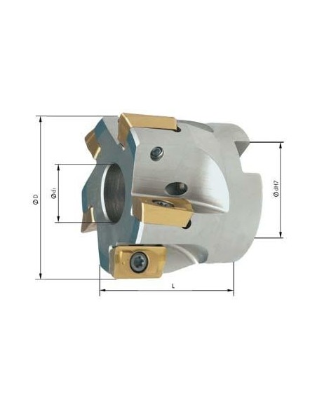Portacuchillas áng. 90grados Z4 refrigeración interiorD40mm para APKT16