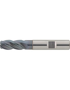 Fresa alto rendim. MDI TiALN vástago HB Z4 8/R2mm FORMAT GT