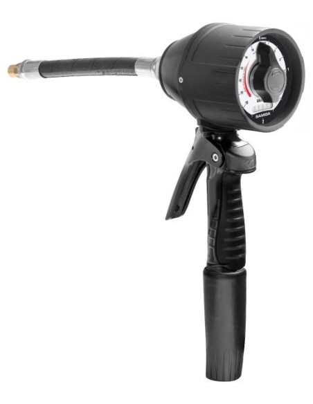 PISTOLA CONTADORA MECÁNICA MC30, 8 GAL/MIN, LUBRICANTES, QUARTOS, EXTENSIÓN FLEXIBLE, AUTOMÁTICA