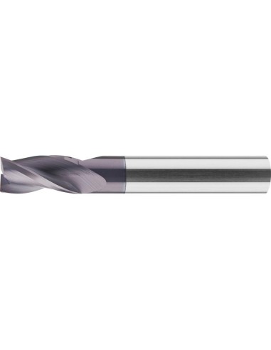 Fresa frontal VHM larga DIN6527 TiAlN Z3 vástago HB 6mm