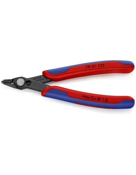 Electronic Super Knips con fundas multicomponentes bruñido 125 mm KNIPEX 78 31 125