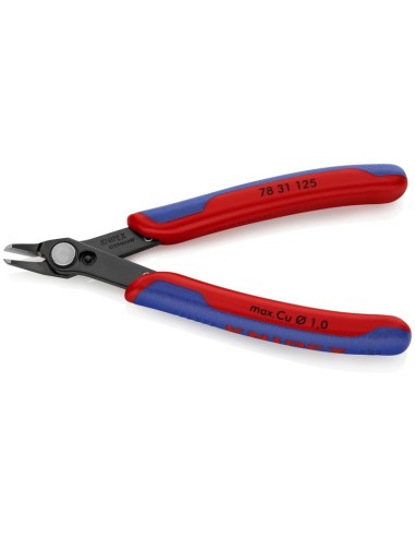 Electronic Super Knips con fundas multicomponentes bruñido 125 mm KNIPEX 78 31 125