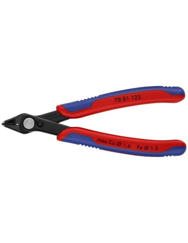 Electronic Super Knips con fundas multicomponentes bruñido 125 mm KNIPEX 78 81 125