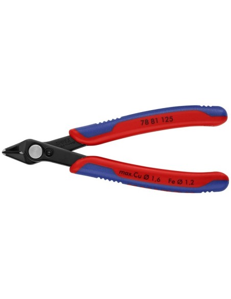 Electronic Super Knips con fundas multicomponentes bruñido 125 mm KNIPEX 78 81 125