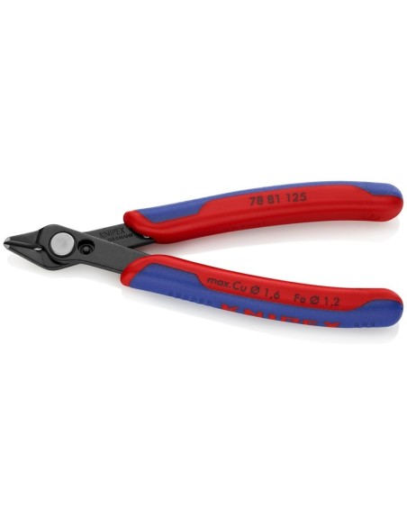 Electronic Super Knips con fundas multicomponentes bruñido 125 mm KNIPEX 78 81 125