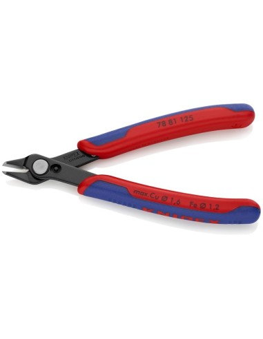 Electronic Super Knips con fundas multicomponentes bruñido 125 mm KNIPEX 78 81 125