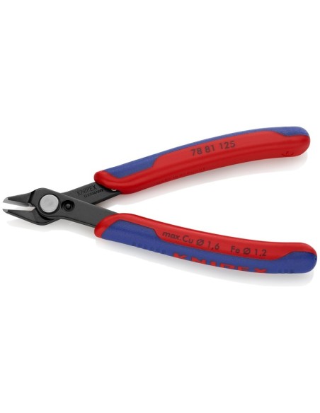 Electronic Super Knips con fundas multicomponentes bruñido 125 mm KNIPEX 78 81 125