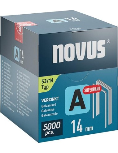 Grapa de alambre fino A tipo 53/14 mm ST Novus U.E.  5000 unidades