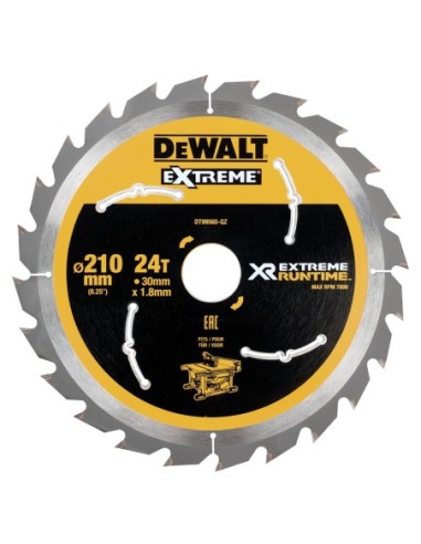 DT99565-QZ - Hojas para Sierra Circular Estacionaria XR EXTREME RUNTIME 210mm x 30mm 24D