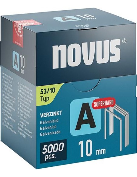 Grapa de alambre fino A tipo 53/10 mm ST Novus U.E.  5000 unidades