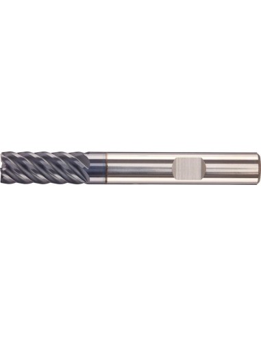 Fresa frontal, larga MDI AlTiN  Z6 45grados vástago HB 6,0mm FORTIS