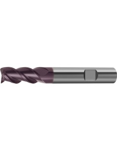 Fresa frontal larga DIN6527 MDI TiALN Z3 45grados 20mm