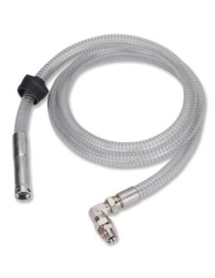 MANGUERA DE SUCCIÓN TRANSPARENTE REFORZADA CON VÁLVULA PIE, BIDÓN 205 L, IBC 1000 L, 3 M x 3/4