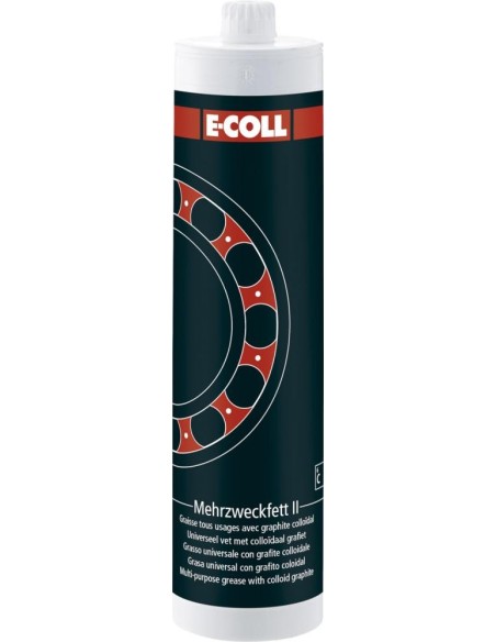 Grasa multiuso II grafitocartucho 500 g sin plomo E-COLL