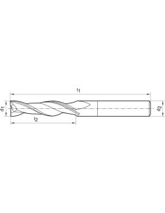 Fresa frontal SL extralarga WN MDI FIRE Z24mm GÜHRING 2