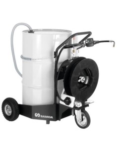 PAQUETE MÓVIL DE BOMBA NEUMÁTICA PUMPMASTER 2 - 3:1 PARA ACEITE, BIDÓN 205 L CON CARRO 432814 Y ENROLLADOR RM-12S