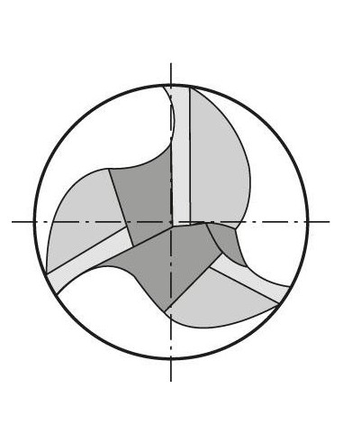 Fresa frontal DIN6527 MDIFIRE Z3 7,0mm GÜHRING