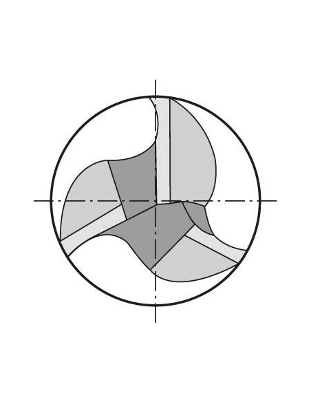 Fresa frontal VHM 3mm extralargo Z3