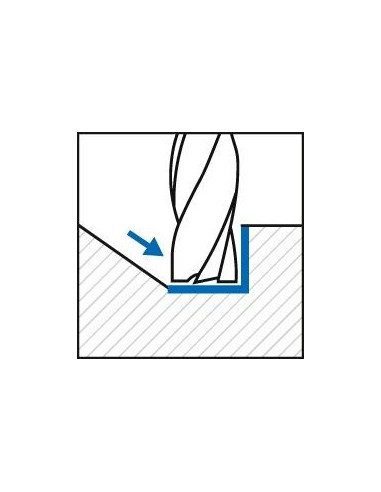 Fresa frontal crta DIN844HSSCo8 TiALN tipo N 24mm