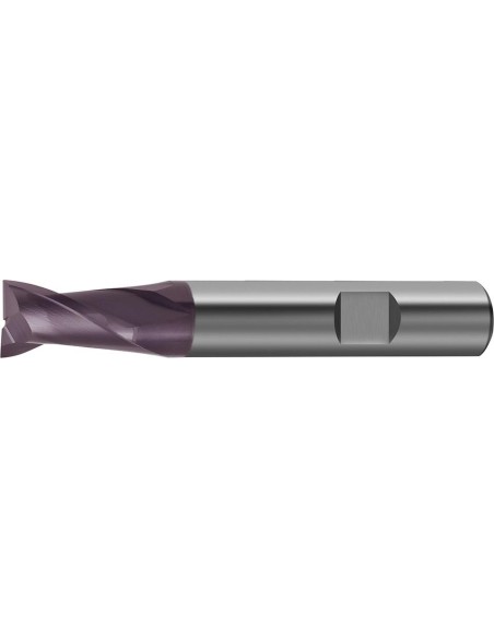 Fresa frontal corta MDI DIN6527 MDI TiALN Z2 vástago HB 5mm GÜHRING