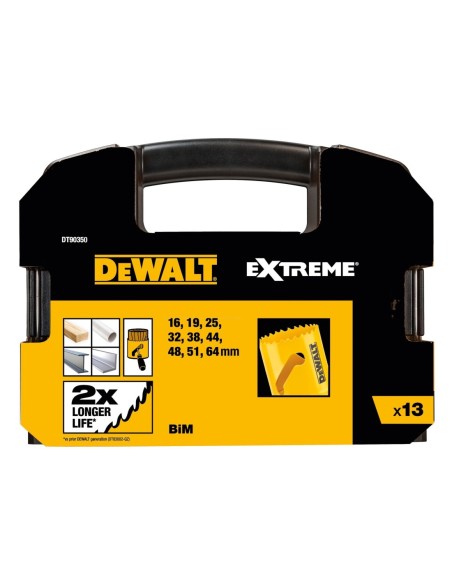 DT90350-QZ - Juego de 13 piezas Coronas Bi-metal para uso general