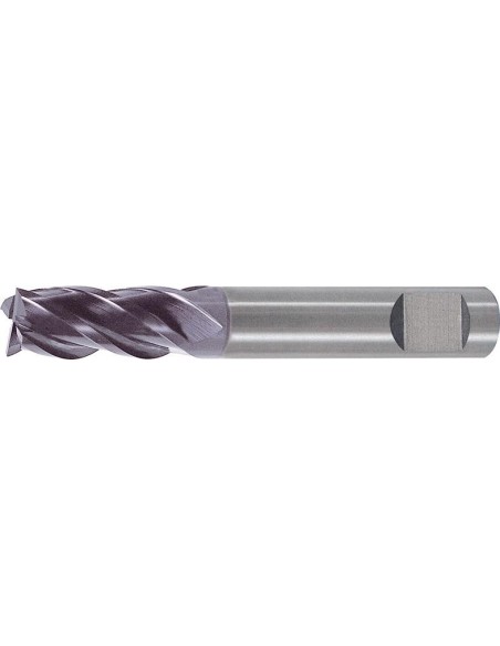 Fresa frontal VHM 10,0mm corto HB Z4 TiAlN norma de fábrica FORMATO