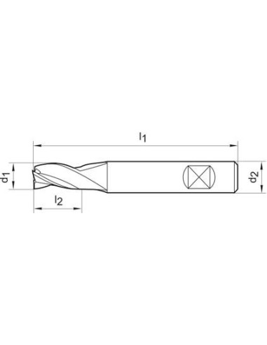 Fresa de ranuras SL largaWN MDI FIRE 1,50mm GÜHRING