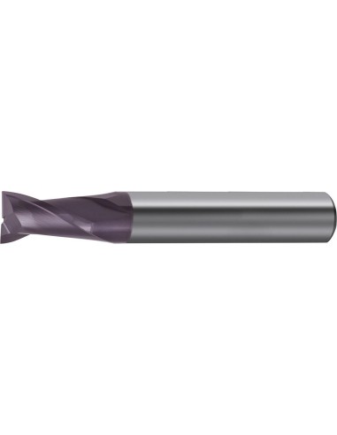 Fresa frontal corta DIN6527 VHM Z2 vástago HA8mm